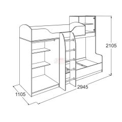 Детская Омега-18 (модульная) в Воткинске - votkinsk.mebel24.online | фото 4