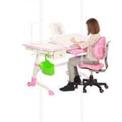 Парта-трансофрмер Amare Pink с выдвижным ящиком в Воткинске - votkinsk.mebel24.online | фото 4