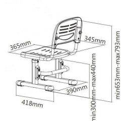 Детский стул SST3 Розовый (Pink) в Воткинске - votkinsk.mebel24.online | фото 5