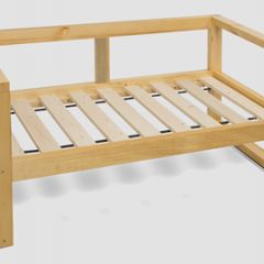 Диван двухместный DEmoku Д-2 (Беж/Темный дуб) в Воткинске - votkinsk.mebel24.online | фото 3