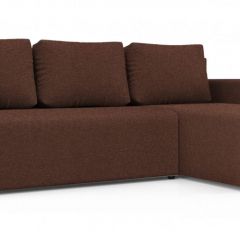 Диван угловой Алиса 3 Bahama CHOCOLATE - Teos Dark Brown в Воткинске - votkinsk.mebel24.online | фото