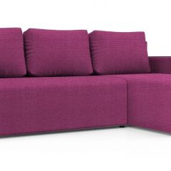 Диван угловой Алиса 3 Shaggy FUCHSIA - TEOS BLACK в Воткинске - votkinsk.mebel24.online | фото