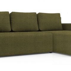 Диван угловой Алиса 3 Shaggy GREEN - TEOS BLACK в Воткинске - votkinsk.mebel24.online | фото