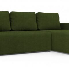 Диван угловой Алиса 3 Vital GREEN - Teos Dark Brown в Воткинске - votkinsk.mebel24.online | фото