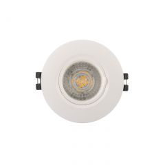 DK3028-WH Встраиваемый светильник, IP 20, 10 Вт, GU5.3, LED, белый, пластик в Воткинске - votkinsk.mebel24.online | фото