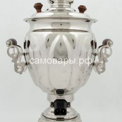 Электрический самовар на 3 литра из латуни никелированный формы "Желудь" в VIP наборе,  защитой от выкипания в Воткинске - votkinsk.mebel24.online | фото 11