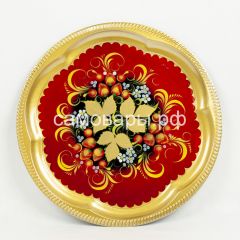 Электрический самовар "Конус" 4 литра в наборе №1 с росписью "Хохлома на красном" в Воткинске - votkinsk.mebel24.online | фото 3
