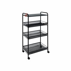 Э 357 Ч Этажерка "Ладья 34КС" Черный в Воткинске - votkinsk.mebel24.online | фото 2