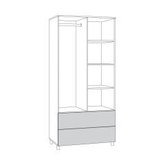 Эйп Шкаф для одежды 13.334 в Воткинске - votkinsk.mebel24.online | фото 2