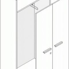 Гардероб с замком "Лауреат" Л.Ш-7 в Воткинске - votkinsk.mebel24.online | фото 2