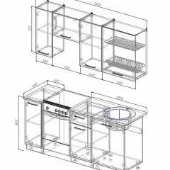 Кухонный гарнитур Лофт 1800 (Стол. 26мм) в Воткинске - votkinsk.mebel24.online | фото 2