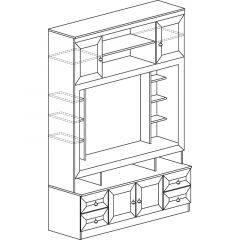 Гостиная Инна 4 Денвер темный в Воткинске - votkinsk.mebel24.online | фото 3