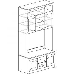 Гостиная Инна 5 Денвер темный в Воткинске - votkinsk.mebel24.online | фото 9