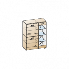 Гостиная Камелия Композиция 6 (Ясень Асахи) в Воткинске - votkinsk.mebel24.online | фото 7