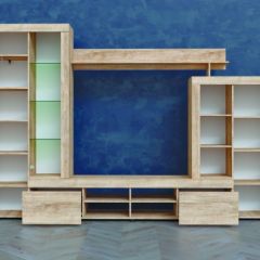 Гостиная МИРАЖ-1 (Дуб баррик) в Воткинске - votkinsk.mebel24.online | фото 2