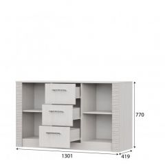 ГАММА 20 Комод 3 ящика 2-х створчатый Серия №4 в Воткинске - votkinsk.mebel24.online | фото 2