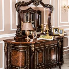 Комод Джоконда + зеркало (корень дуба глянец) в Воткинске - votkinsk.mebel24.online | фото 2