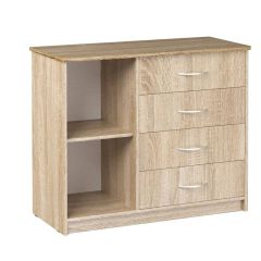Комод Фиеста (Дуб сонома светлый) Эко в Воткинске - votkinsk.mebel24.online | фото 2
