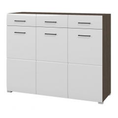 Комод Ненси (Венге/Белый глянец) в Воткинске - votkinsk.mebel24.online | фото