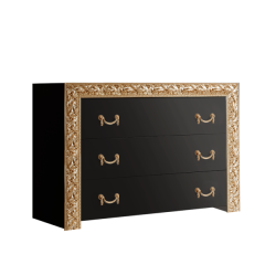 Комод Тиффани Premium черная/золото (ТФКМ-1(П) в Воткинске - votkinsk.mebel24.online | фото