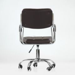 Кресло Barneo K-29 на колесиках (коричневая экокожа) в Воткинске - votkinsk.mebel24.online | фото 3
