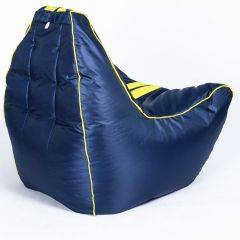 Кресло бескаркасное Авто (Черное с желтой полосой) в Воткинске - votkinsk.mebel24.online | фото 4