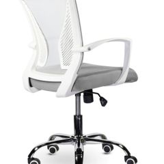 Кресло BRABIX "Wings MG-306" (пластик белый, хром, сетка, серое) 532012 в Воткинске - votkinsk.mebel24.online | фото 4