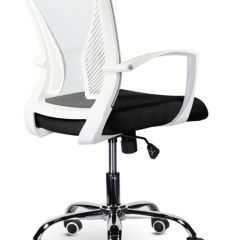 Кресло BRABIX "Wings MG-306" (пластик белый, хром, сетка, серое/черное) 532010 в Воткинске - votkinsk.mebel24.online | фото 4