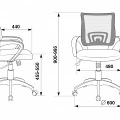 Кресло Бюрократ CH-695N/BL/TW-11 синий TW-05 черный TW-11 в Воткинске - votkinsk.mebel24.online | фото 4