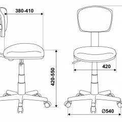 Кресло детское Бюрократ CH-W299/LB/TW-55 голубой в Воткинске - votkinsk.mebel24.online | фото 4