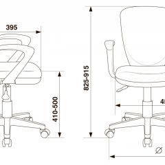 Кресло детское Бюрократ KD-W10AXSN/26-25 серый в Воткинске - votkinsk.mebel24.online | фото 4