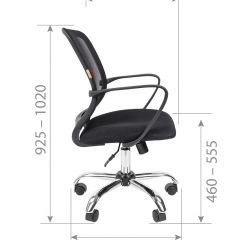 Кресло для оператора CHAIRMAN 698 хром (ткань TW 12/сетка TW 04) в Воткинске - votkinsk.mebel24.online | фото 7