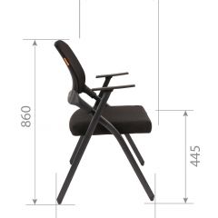 Кресло для посетителей CHAIRMAN NEXX (ткань стандарт черный/сетка DW-61) в Воткинске - votkinsk.mebel24.online | фото 7