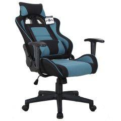 Кресло компьютерное BRABIX "GT Racer GM-100" (черное/голубое) 531818 в Воткинске - votkinsk.mebel24.online | фото 4