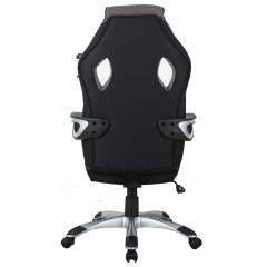 Кресло компьютерное BRABIX Techno GM-002 (ткань) черное/серое, вставки белые (531815) в Воткинске - votkinsk.mebel24.online | фото 6