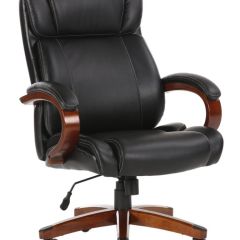 Кресло офисное BRABIX PREMIUM "Magnum EX-701" (дерево, рециклированная кожа, черное) 531827 в Воткинске - votkinsk.mebel24.online | фото