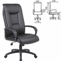 Кресло офисное BRABIX PREMIUM "Work EX-513" (экокожа, черное) 531943 в Воткинске - votkinsk.mebel24.online | фото 2