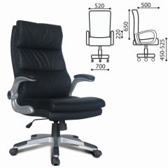 Кресло офисное BRABIX "Fregat EX-510" (рециклированная кожа, черное) 530863 в Воткинске - votkinsk.mebel24.online | фото 2