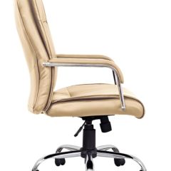 Кресло офисное BRABIX "Space EX-508" (экокожа, хром, бежевое) 531165 в Воткинске - votkinsk.mebel24.online | фото 3