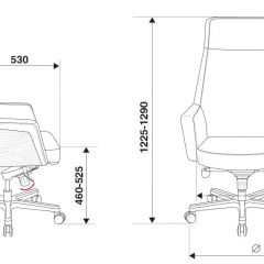 Кресло руководителя Бюрократ _ANTONIO/BLACK черный в Воткинске - votkinsk.mebel24.online | фото 4