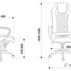 Кресло руководителя Бюрократ _AURA/BROWN коричневый в Воткинске - votkinsk.mebel24.online | фото 4
