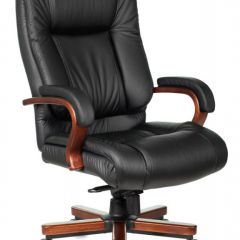 Кресло руководителя Бюрократ T-9925WALNUT/BLACK в Воткинске - votkinsk.mebel24.online | фото