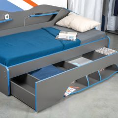 Кровать 11.03 Индиго + орт. основание (900*2000) в Воткинске - votkinsk.mebel24.online | фото 2