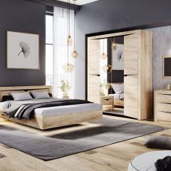 Кровать 1600 парящая с ПМ НКМ Версаль-5 секция №6 в Воткинске - votkinsk.mebel24.online | фото 2