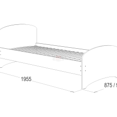 Кровать-4 одинарная (900*1900) в Воткинске - votkinsk.mebel24.online | фото 2