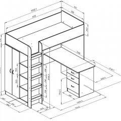 Кровать-чердак "Теремок-3" в Воткинске - votkinsk.mebel24.online | фото 7