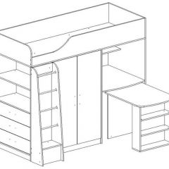 КАПРИЗ-8 Кровать 800 двухъярусная без рисунка в Воткинске - votkinsk.mebel24.online | фото