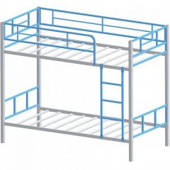 Кровать двухъярусная "Севилья-2.01 комбо" Серый/Голубой в Воткинске - votkinsk.mebel24.online | фото 2