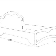 Кровать Ольга-10 МДФ (1600) без основания в Воткинске - votkinsk.mebel24.online | фото 2