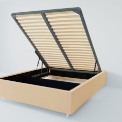 Кровать Подиум с ПМ 1400 (экокожа бежевая) в Воткинске - votkinsk.mebel24.online | фото 2